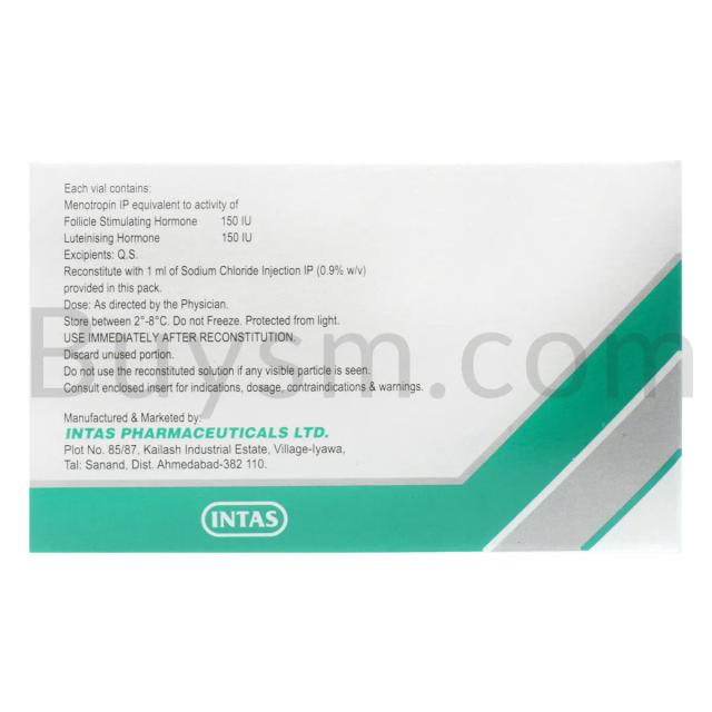 Menotas HP 150 IU Injection Menotas HP 150 IU Injection