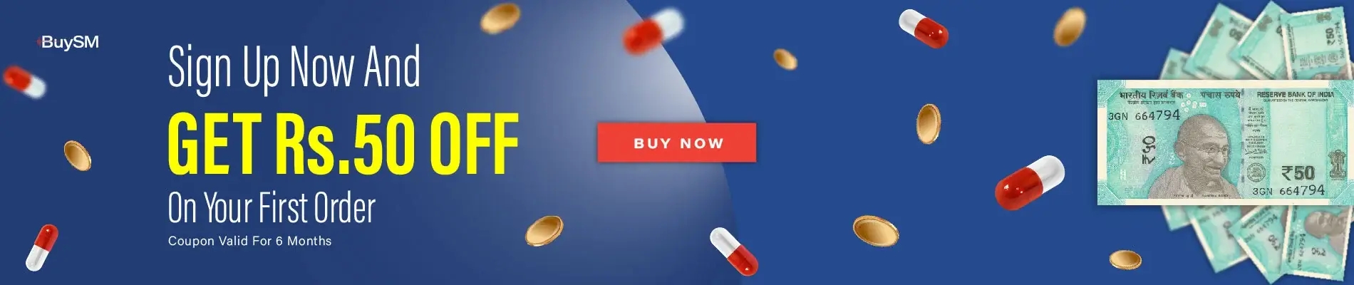 Sign Up Now & Get Rs.50 Off